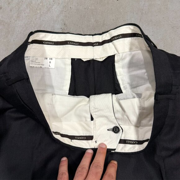 Canali Suit Made in Italy Grey Birdseye Wool 2pc 42 L 36x31 - Picture 15 of 16